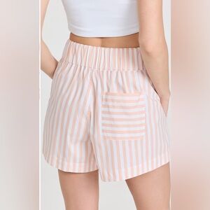 AYR Staycation Shorts Pink Cherry Blossom and White stripe size XL